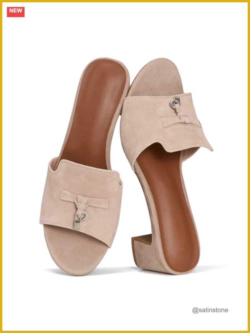 Women's Genuine Leather Heeled Sandals Ankle Strap Dress Slides